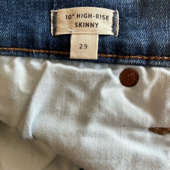 Madewell 10” high rise skinny jeans - Picture 7 of 8